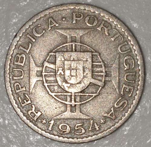 1954 - 2.5 ESCUDOS - MOCAMBIQUE - MOZAMBIQUE - (Copper-Nickel)